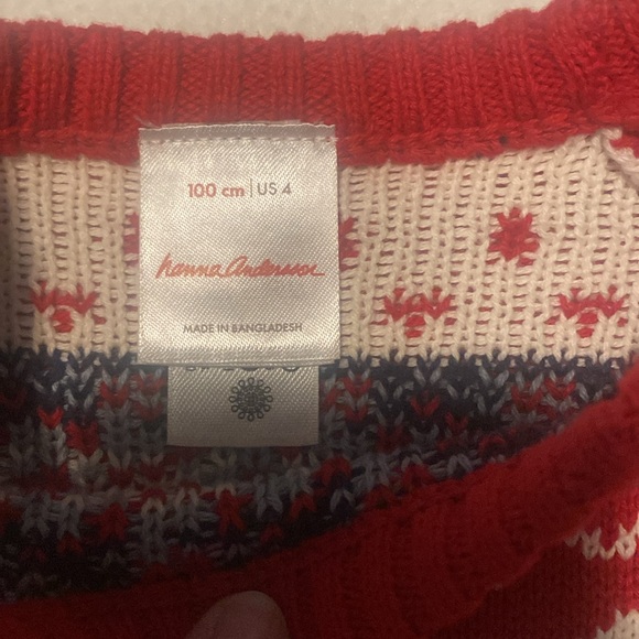 Hanna Anderson boys winter sweater size 4 - Picture 3 of 4